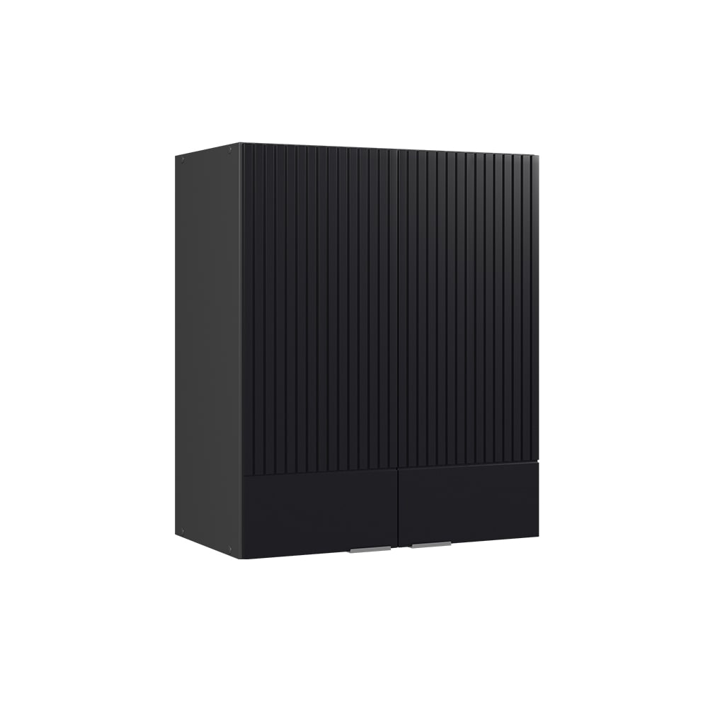 Vicco Elément haut de cuisine Noir rayé 60cm