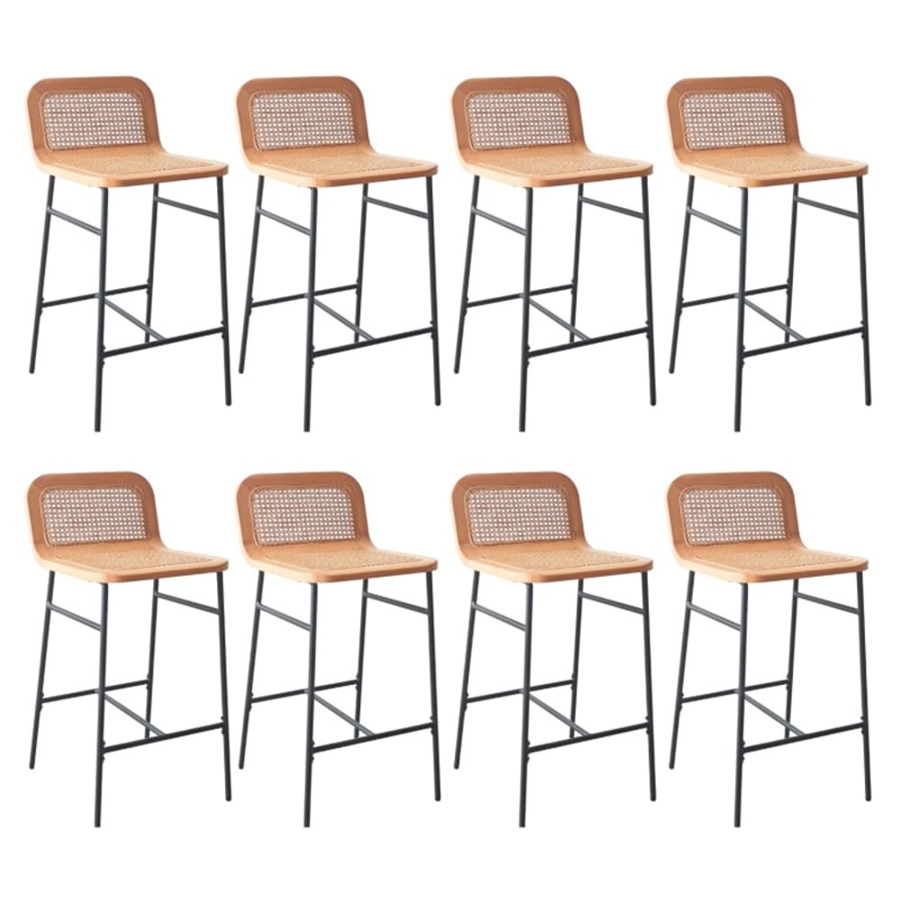 Lot de chaises SANA d'îlot et bar en chêne et assise cannage 65cm