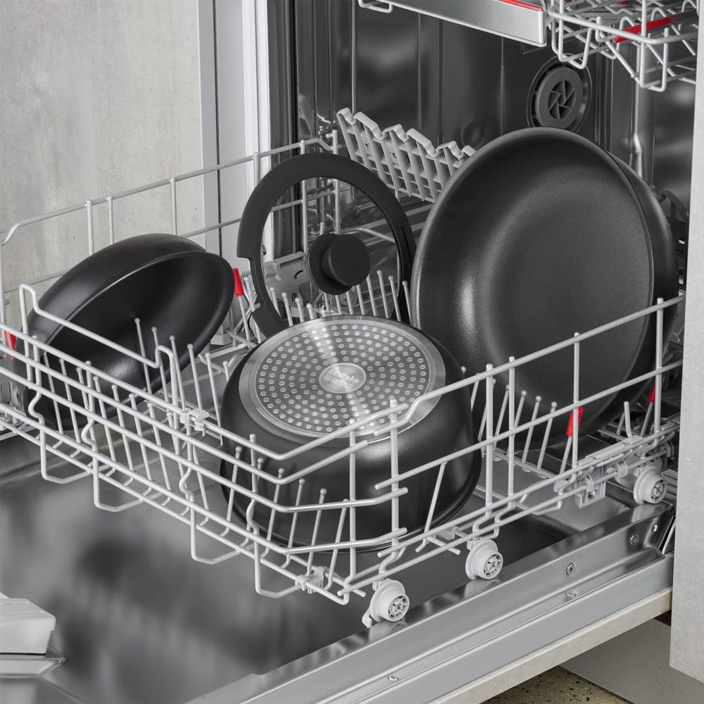 Lot De 17 Pièces, Batterie De Cuisine, Aluminium, Antiadhésif, Noir