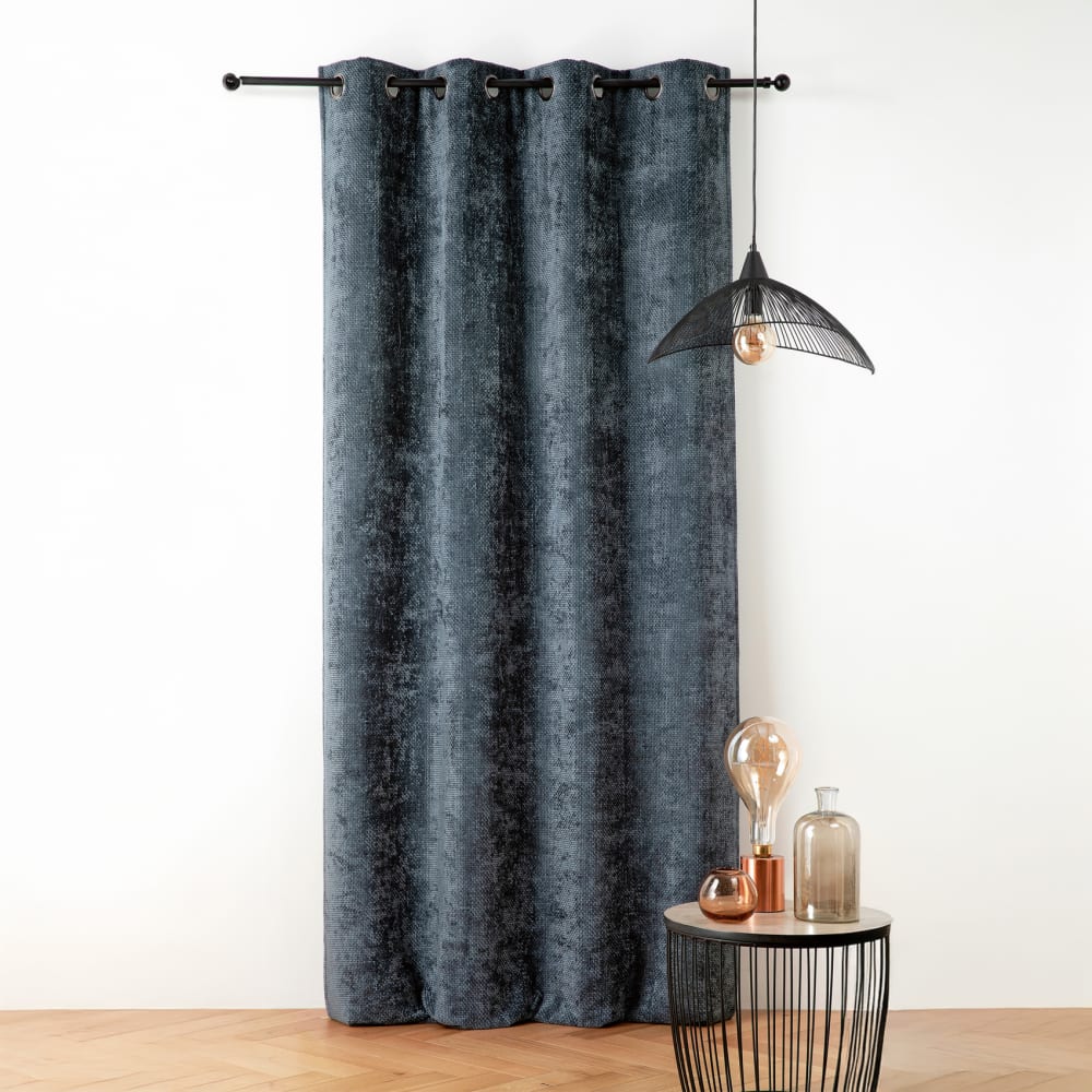 Rideau Thermique Et Phonique Velours Chenille