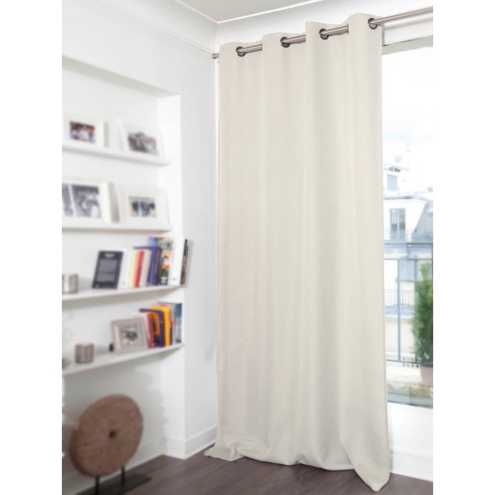 Rideau thermique occultant Oeillets Beige MC632 130L x 260H