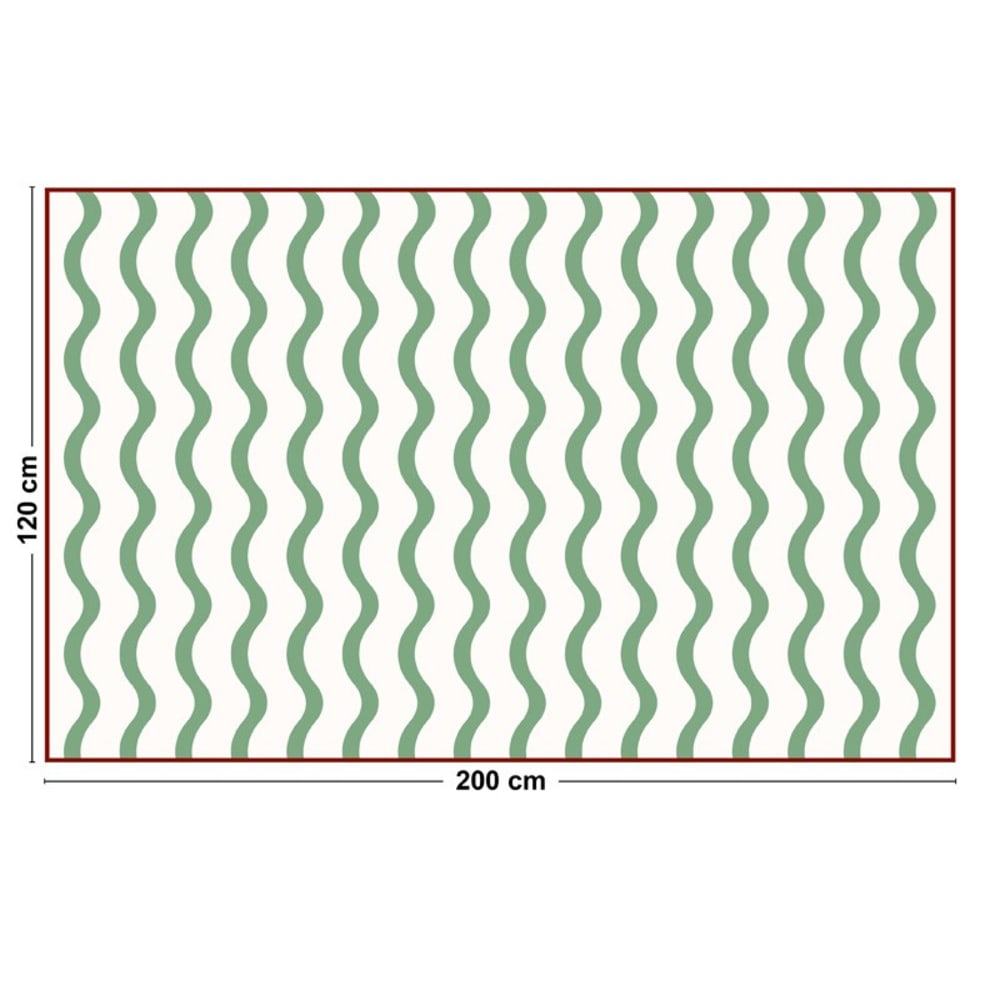 Tapis antidérapant - Rivela - vinyle - int./ext. - Vert - 120x200cm