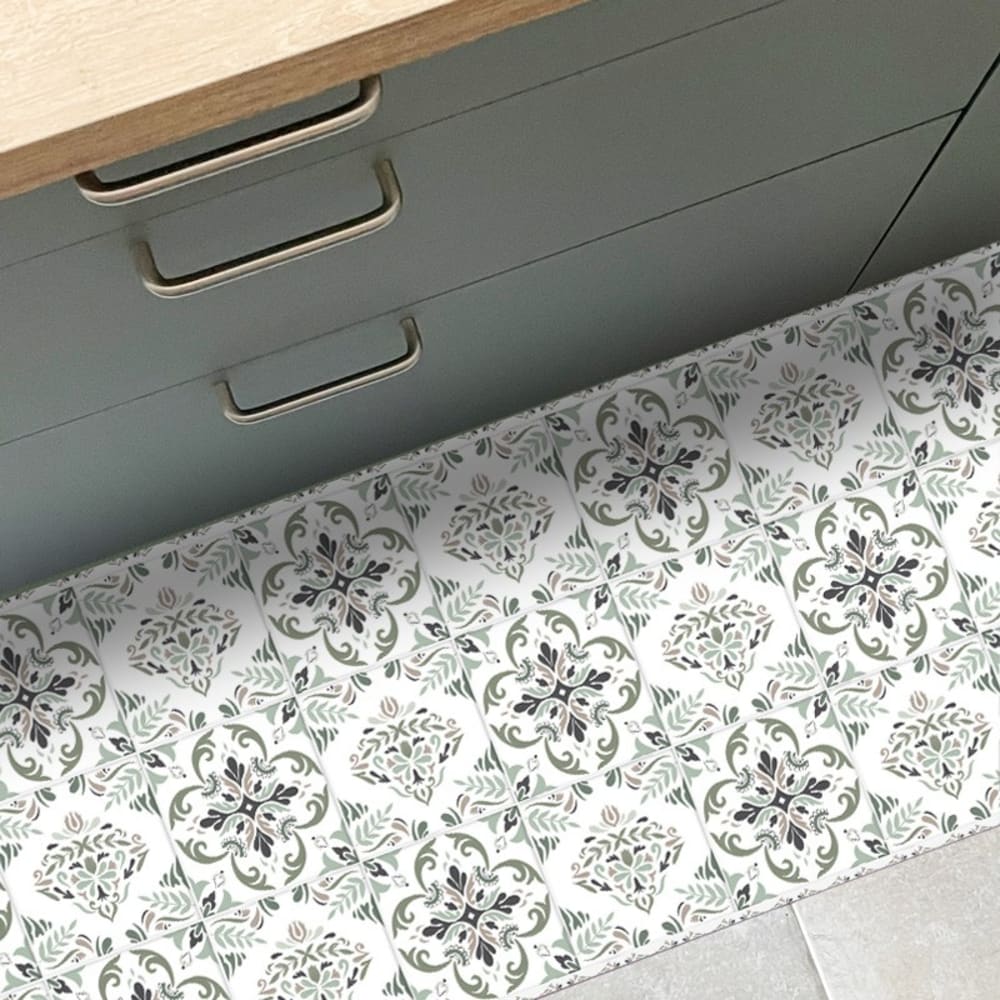 Tapis antidérapant - Agathe - vinyle - int./ext. - Multicolore - 120x200cm