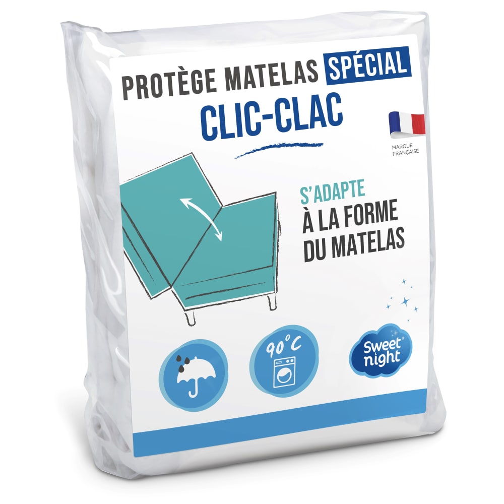 Protège Matelas Pour Clic Clac 120x190 Cm Alèse Imperméable Silencieux Lavable À 90°c