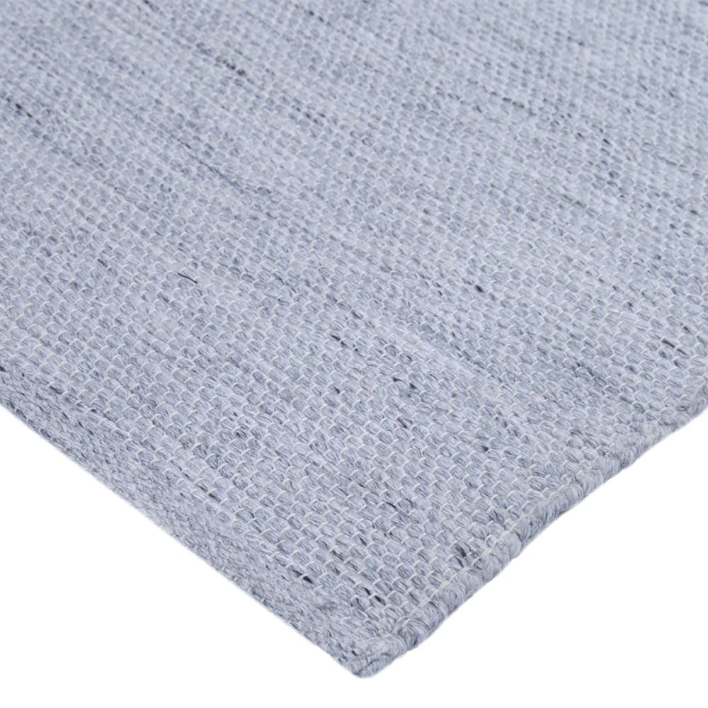 NIDAS - Tapis 120x170cm PET Recyclé Toucher Laine Gris Chiné