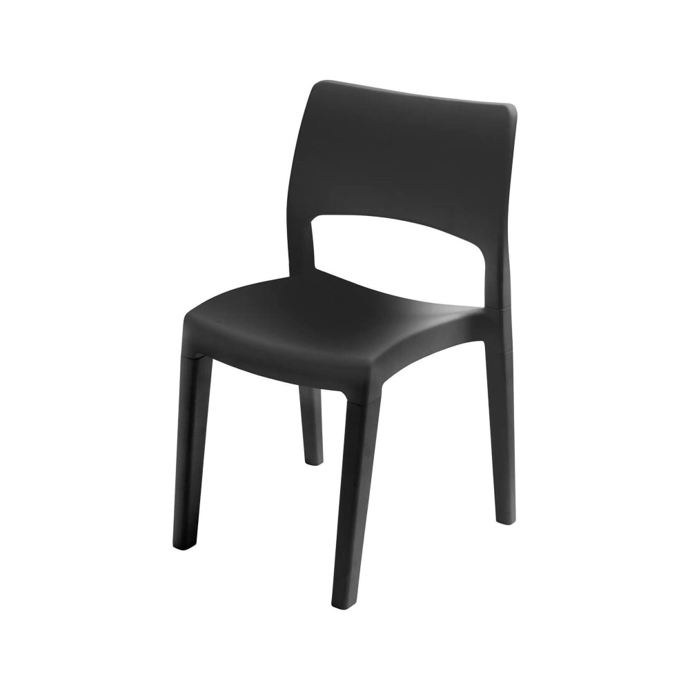 Chaise D'extérieur,en Pvc,anthracite,50x51h82 Cm