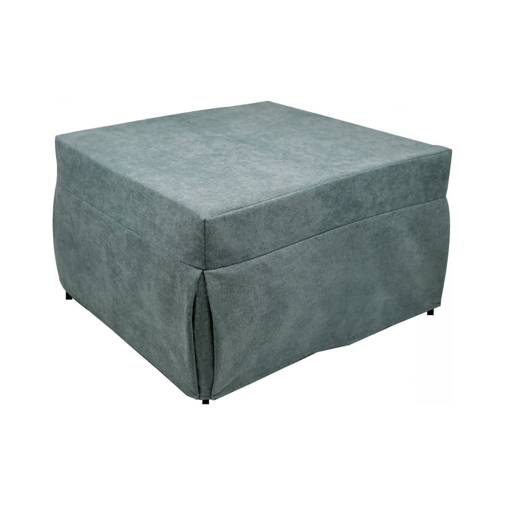 Pouf Arno, déhoussable 78x78x45h cm Bleu clair