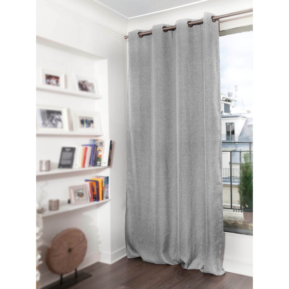 Rideau Occultant Total Oeillets Gris MC732 130L x 260H