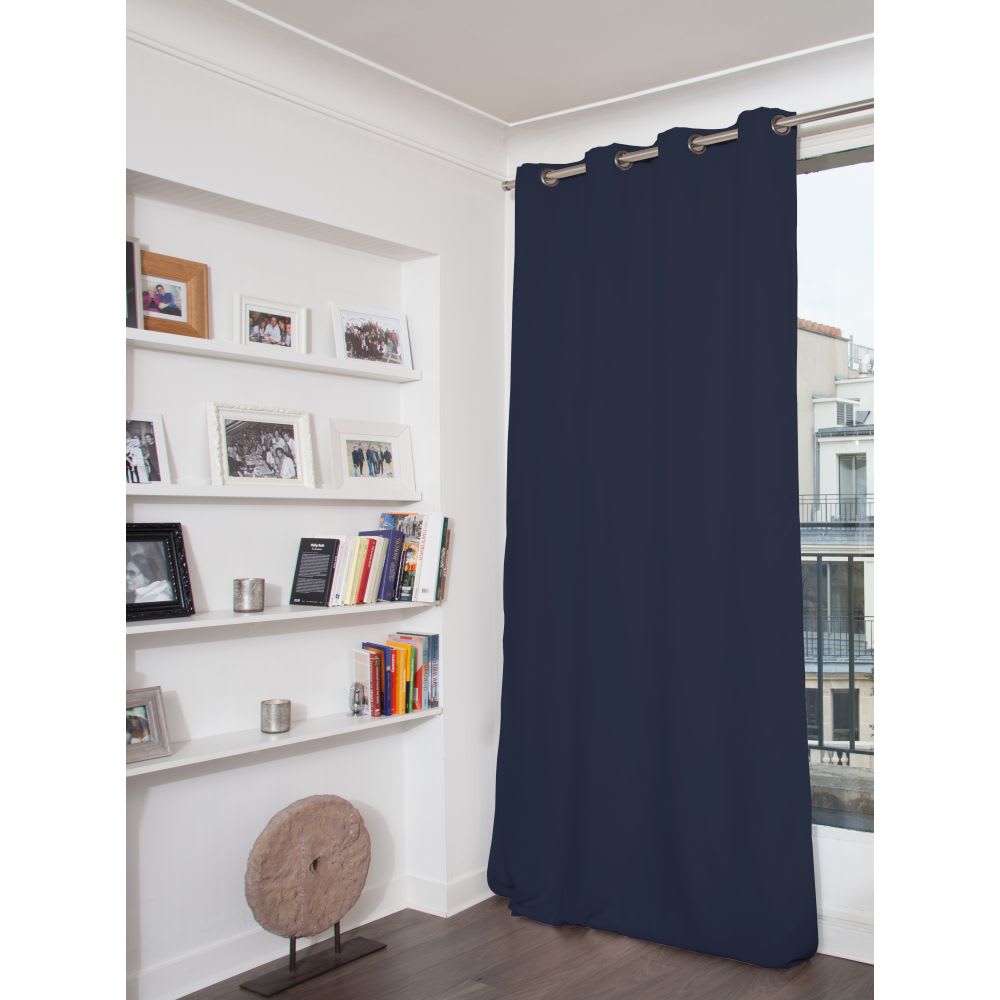 Rideau phonique Oeillets - Bleu MC412 140L x 260H MOONDREAM