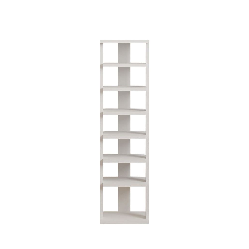State - Étagère à chaussures en bois H110cm - Blanc
