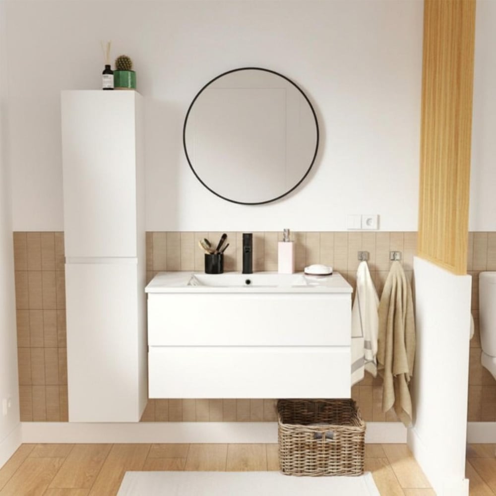 Ensemble meuble simple vasque SORRENTO 80cm