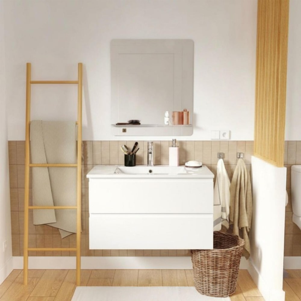 Meuble simple vasque SORRENTO 80 cm