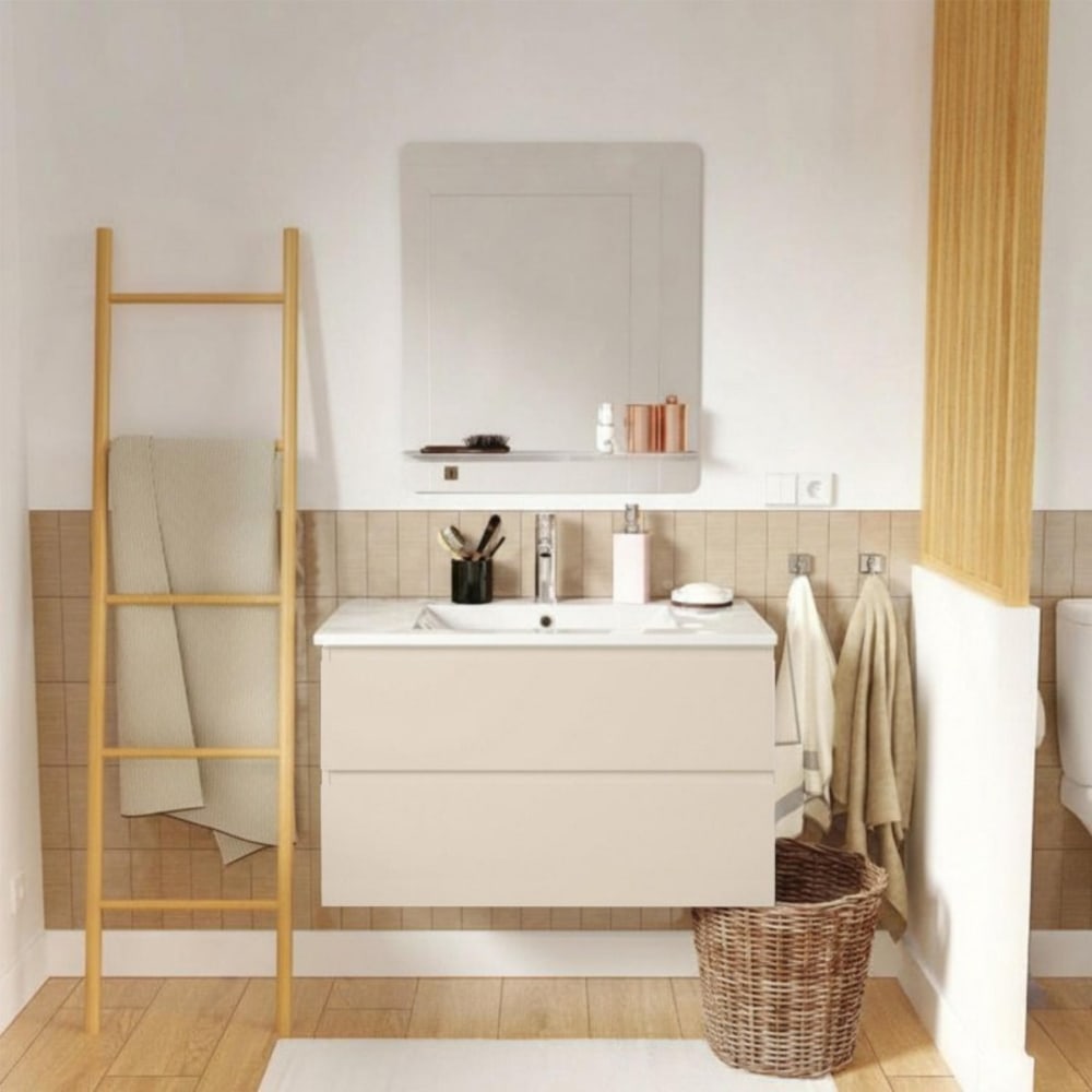 Meuble simple vasque SORRENTO 80 cm