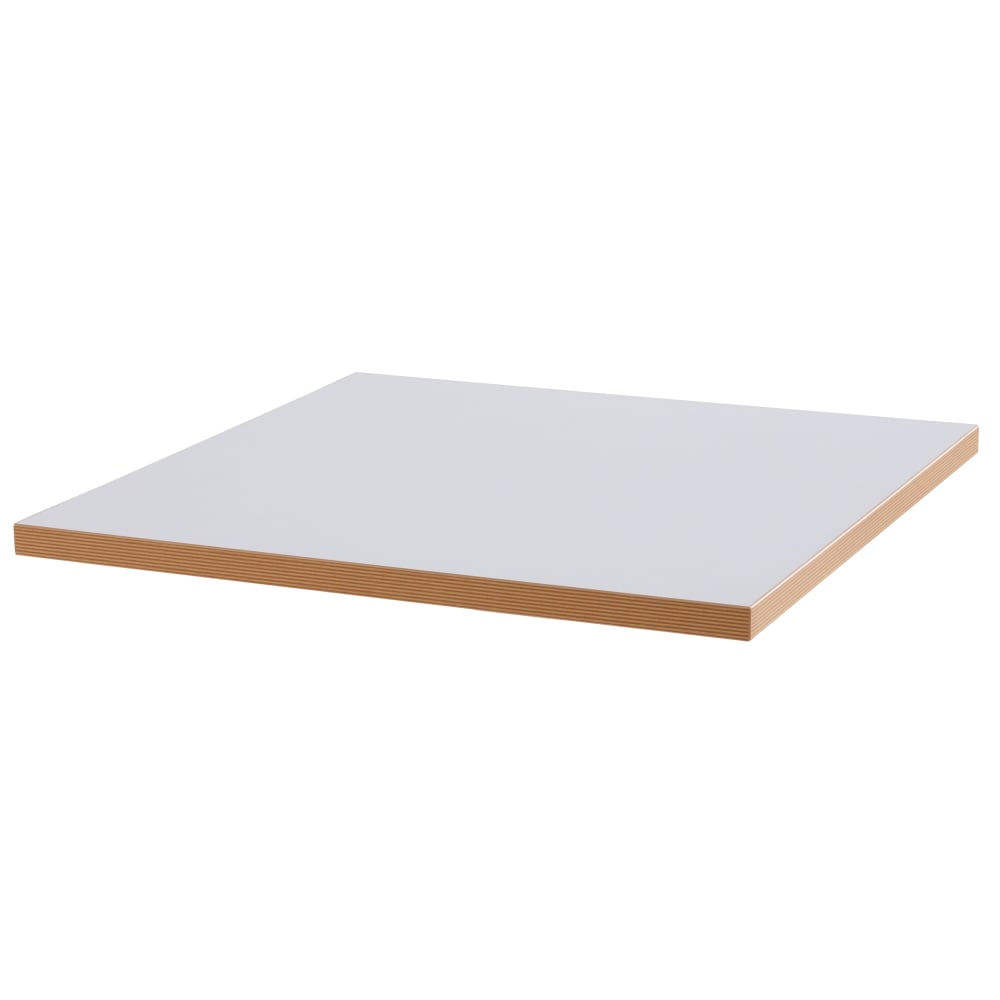 Plateau de table carré blanc 60cm Oviala