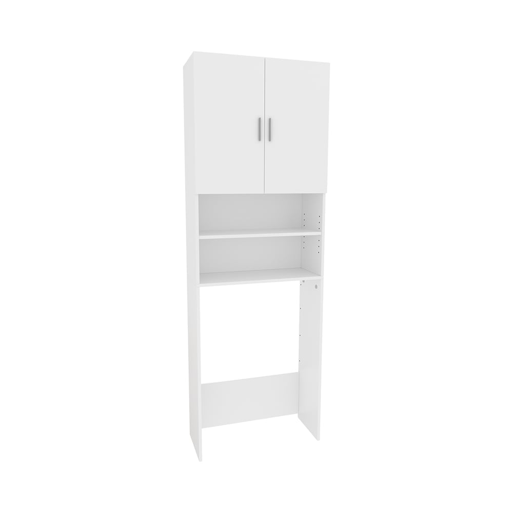 Vicco Armoire machine à laver Blanc 64x190cm avec 2 portes courtes