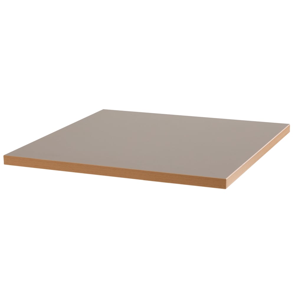 Plateau de table carré taupe 60cm Oviala