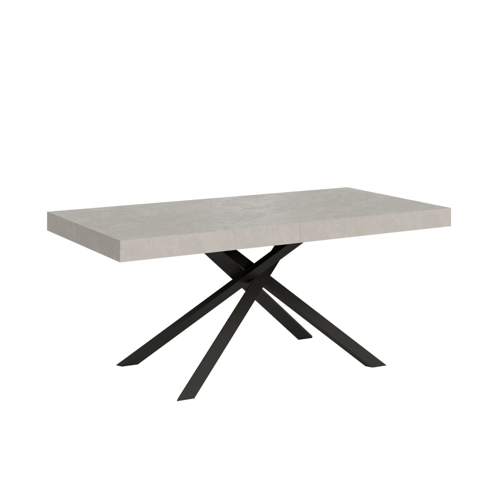 Table Extensible 200/304x90 Cm Karida Cachemire Pieds Anthracite