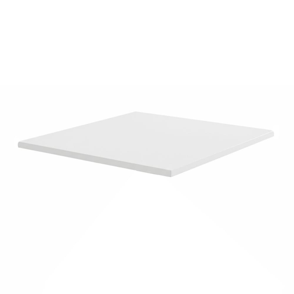 Plateau de table carré stratifié 60 x 60 cm blanc Oviala