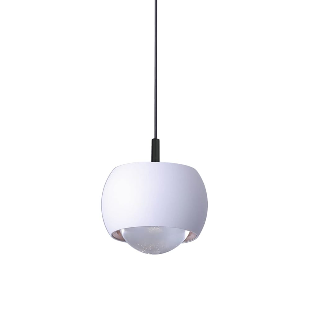 Petite suspension minimaliste blanche dimmable câble ajustable - Finn