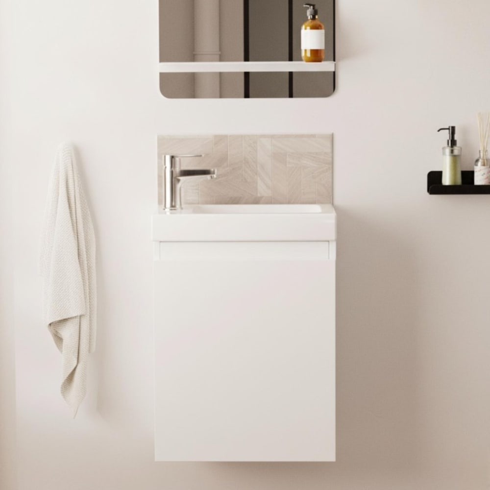 Lave-mains LISA suspendu avec robinet chromé