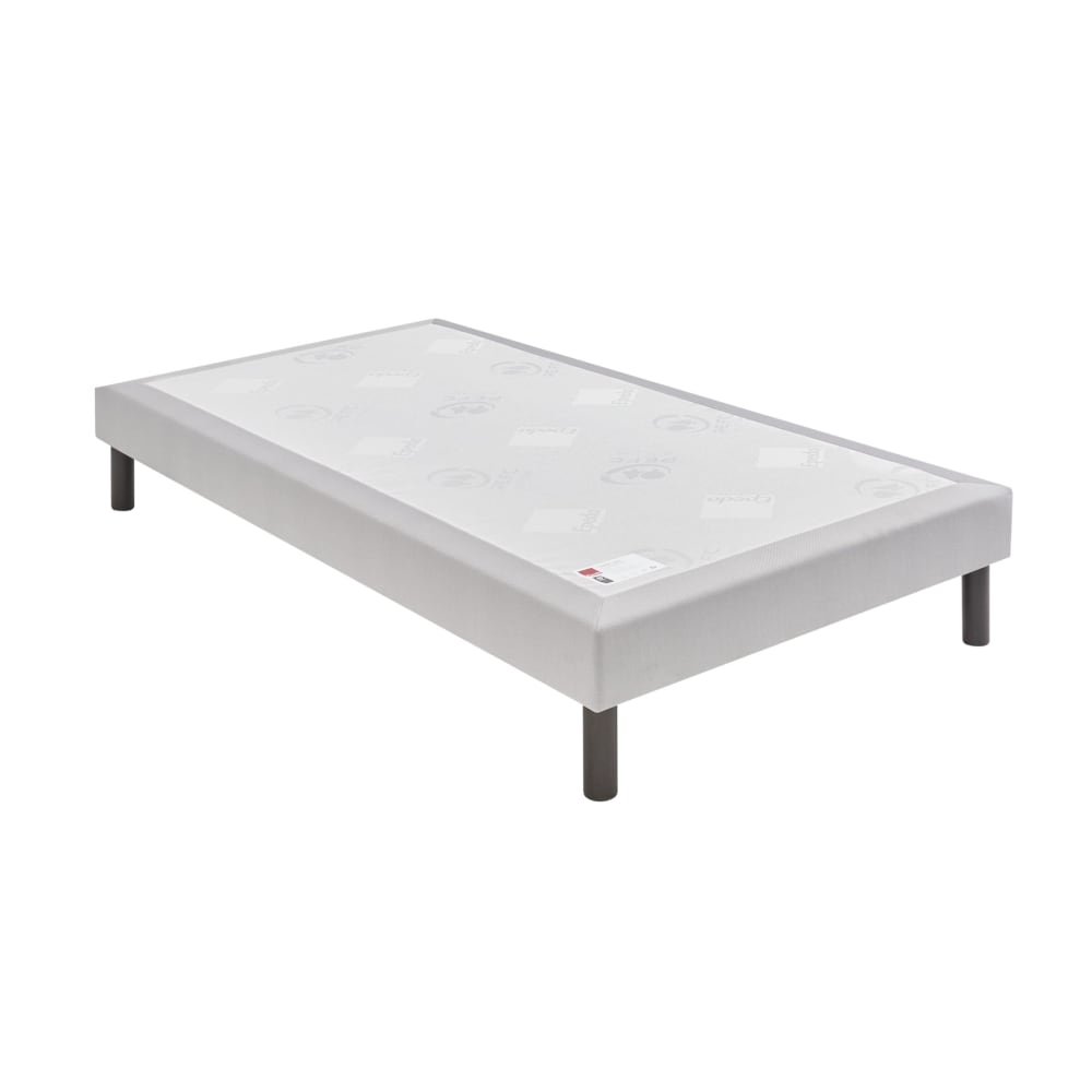 Sommier Epeda CONFORT FERME DECO NATURE 80x200 Gris souris Lattes