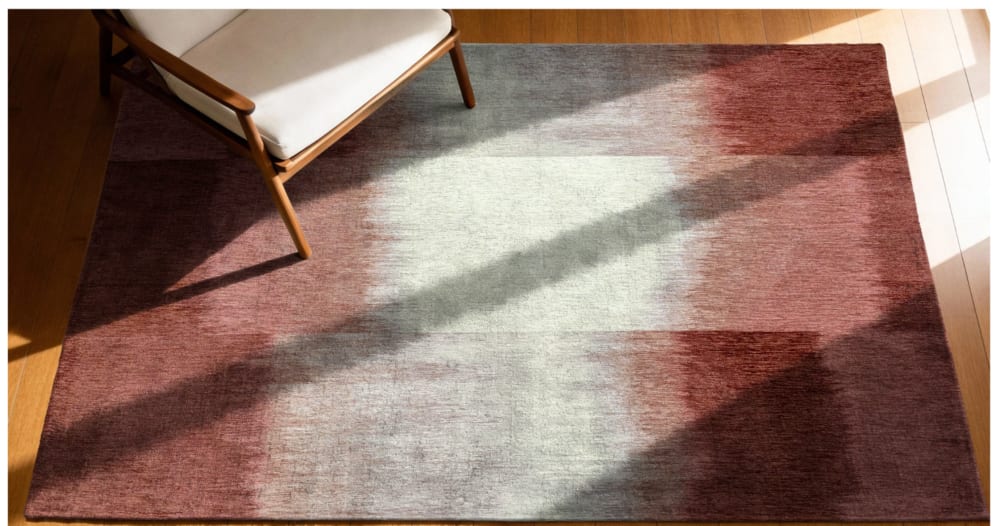 Tapis moderne tissé plat rouge 240x340 cm