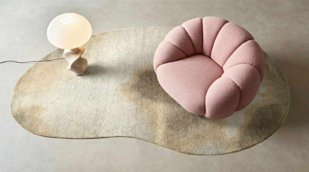 Tapis salon et chambre moderne tissé plat AERO