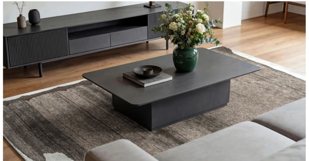 Tapis moderne tissé plat gris 200x280 cm