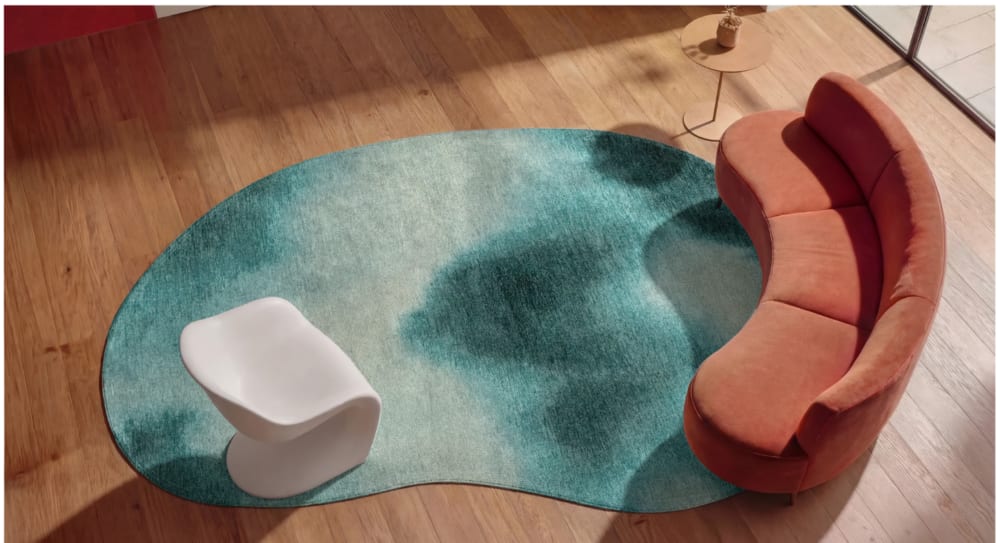 Tapis salon et chambre moderne tissé plat AERO