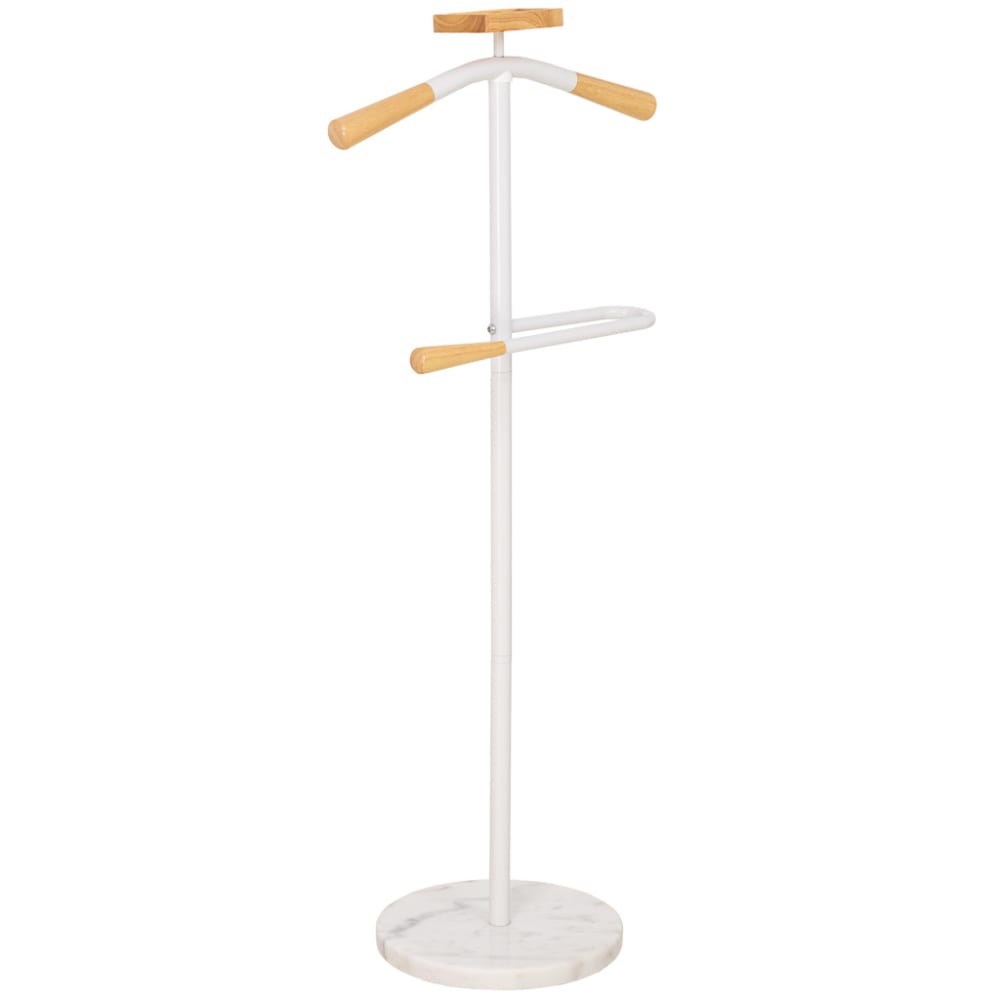 Portemanteau Métal Et Bois Blanc 120h Cm