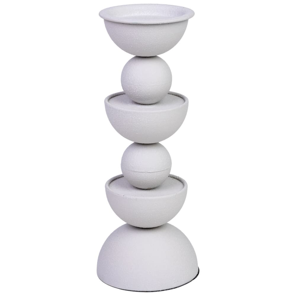 Chandelier en métal blanc 12.5x12.5x32h cm