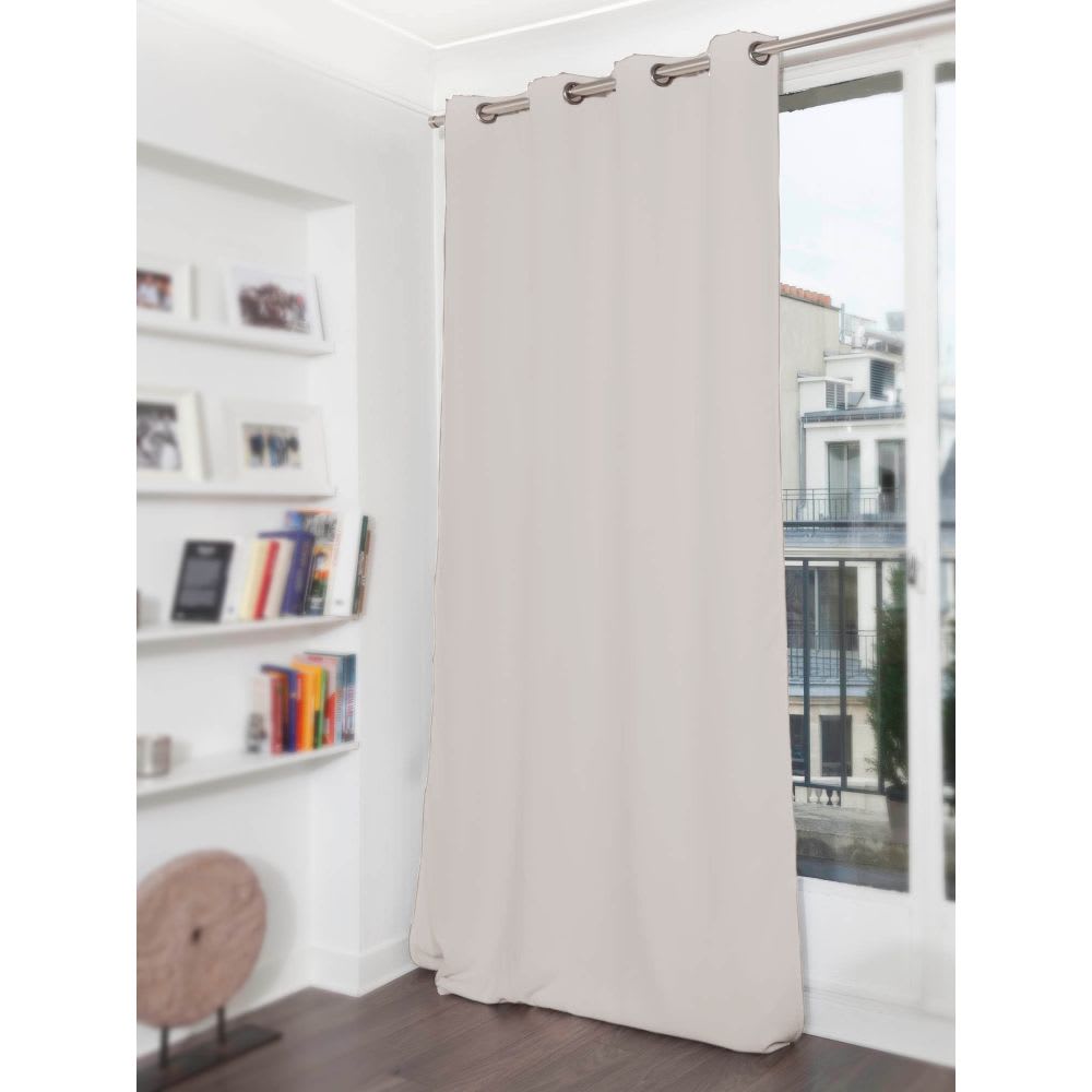 Rideau phonique Oeillets - Gris MC17 135L x 250H MOONDREAM