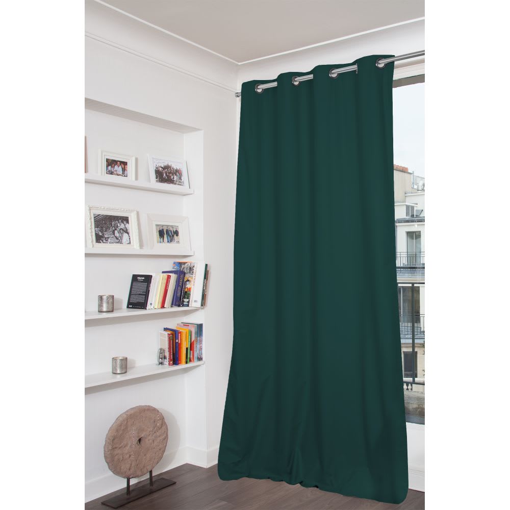 Rideau Occultant Total Oeillets Vert MC228 135L x 250H