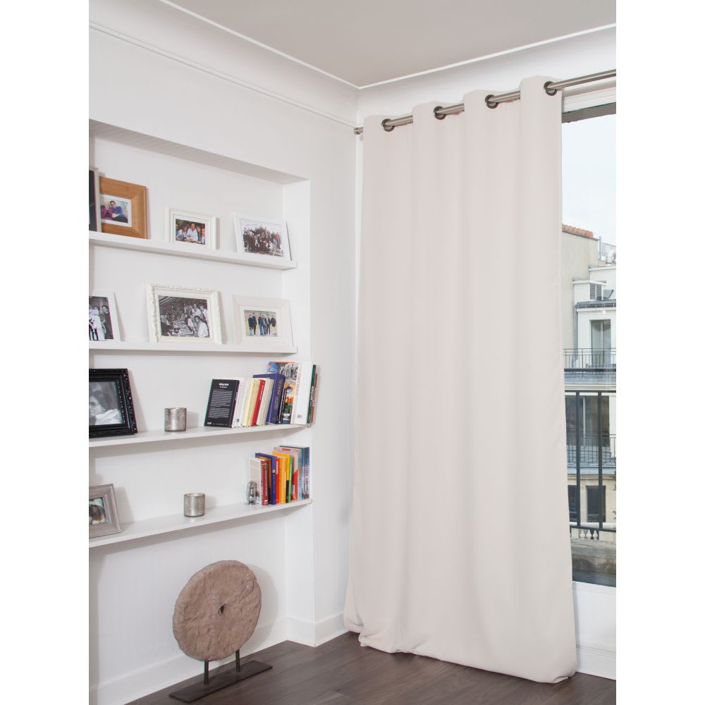 Rideau phonique Oeillets - Beige MC636 135L x 250H MOONDREAM