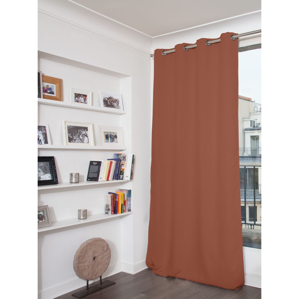 Rideau phonique Oeillets - Rouge MC7005 135L x 250H MOONDREAM