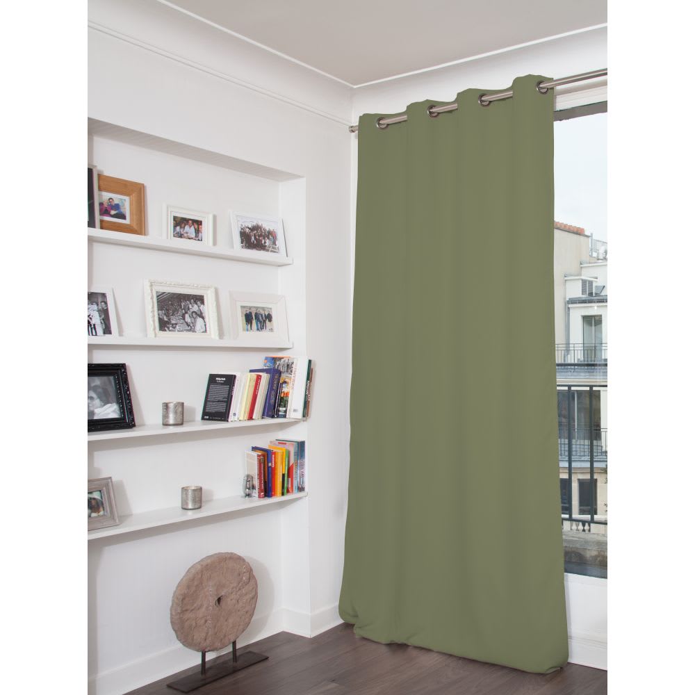 Rideau occultant Oeillets Vert MC533 140L x 260H