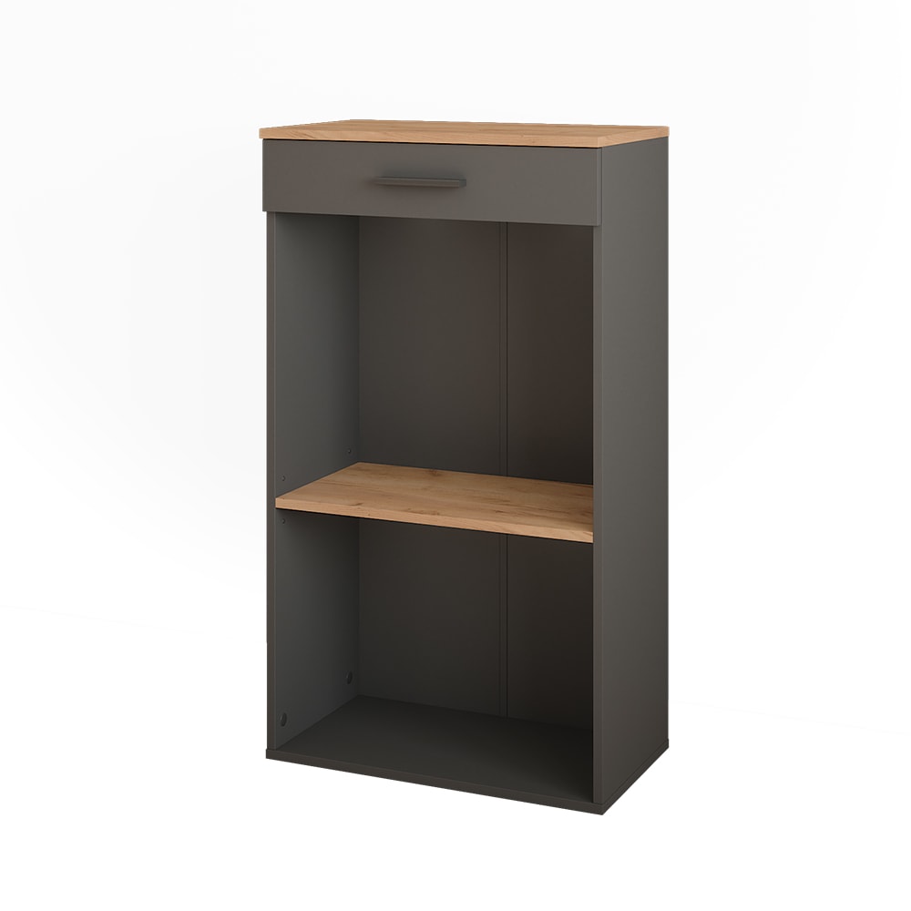Vicco Casier à vin Chêne doré/anthracite 60x106cm