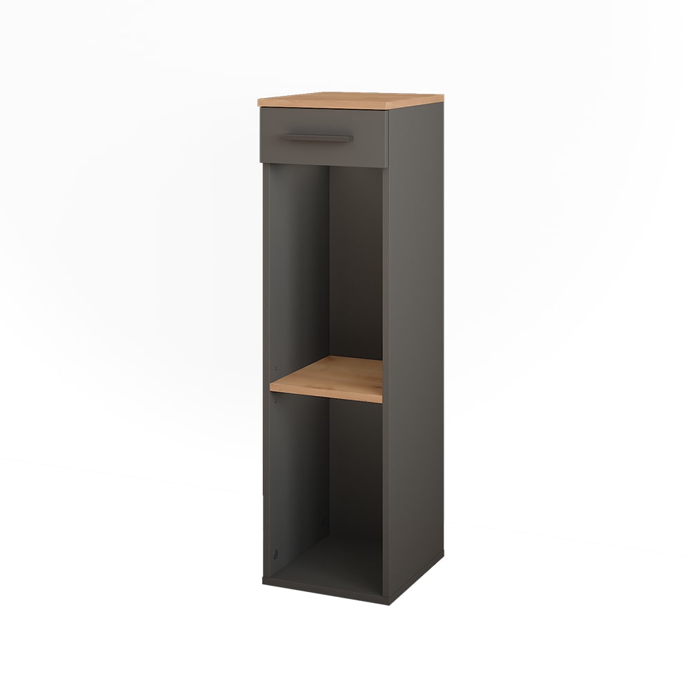 Vicco Casier à vin Chêne doré/anthracite 30x106cm