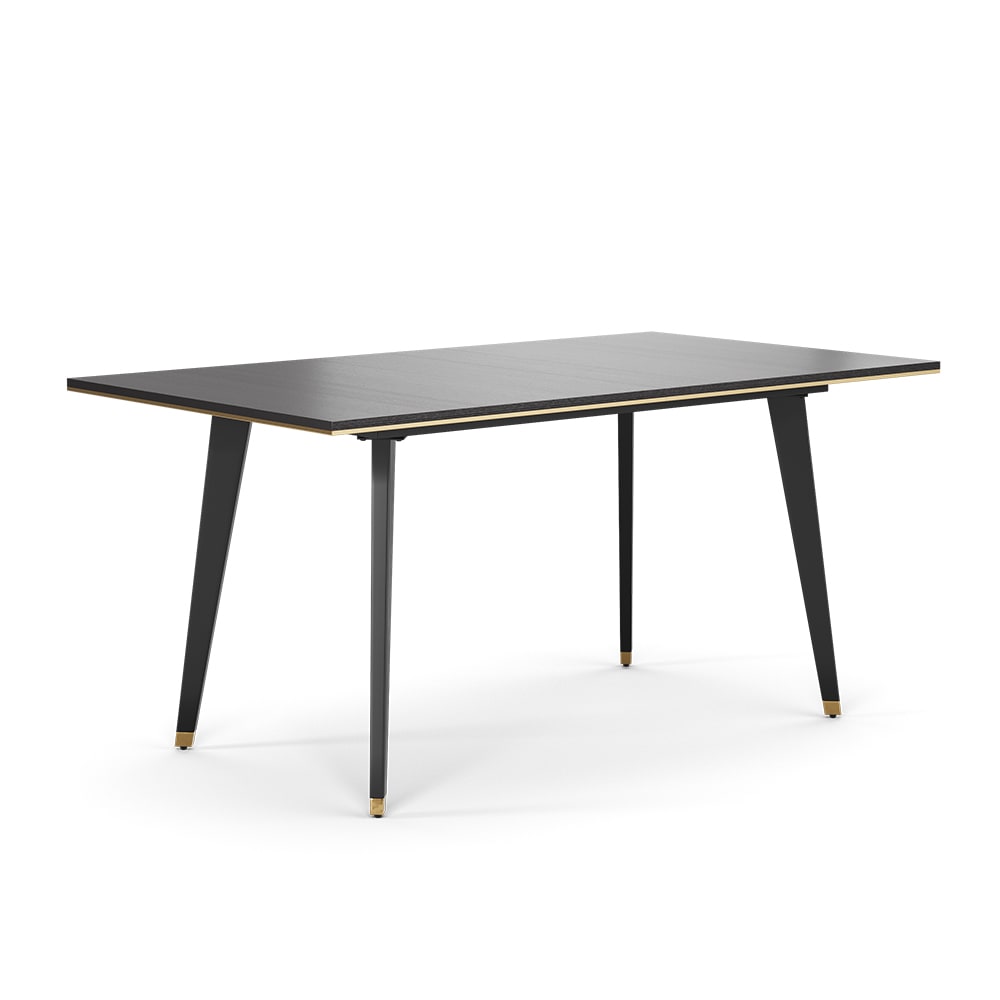 Vicco Table de salle à manger Noir 160-200 x 90 cm Extensible