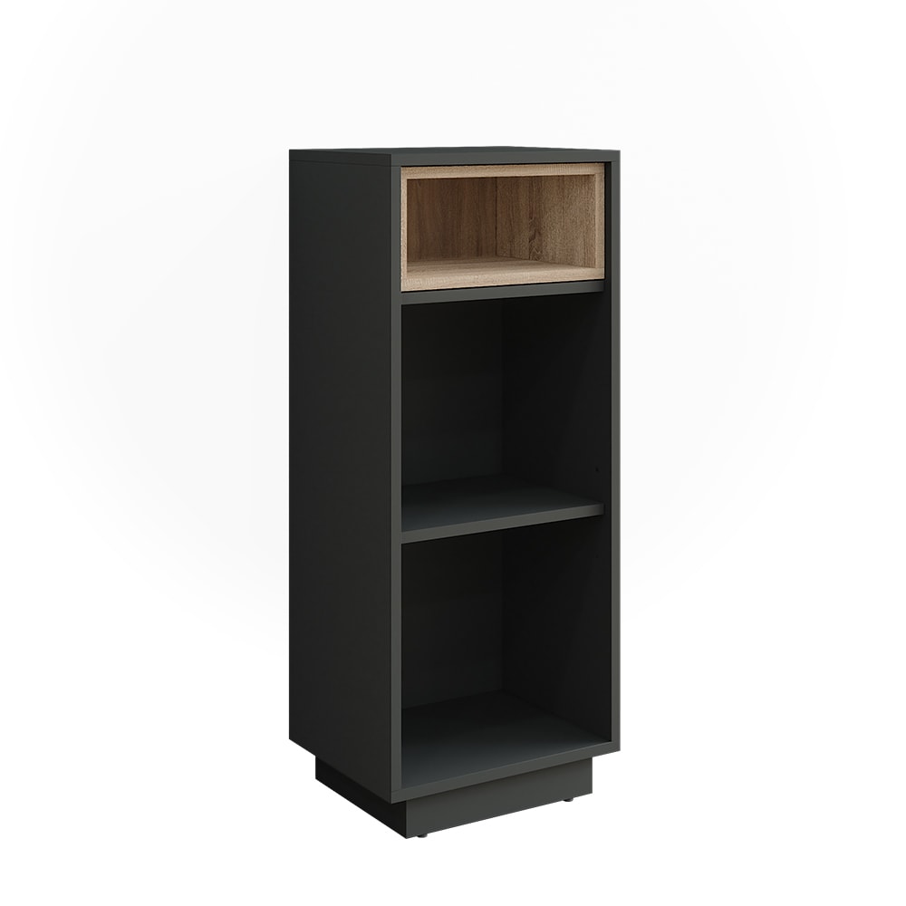 Vicco Armoire midish Anthracite/Sonoma 38x93cm avec 3 compartiments
