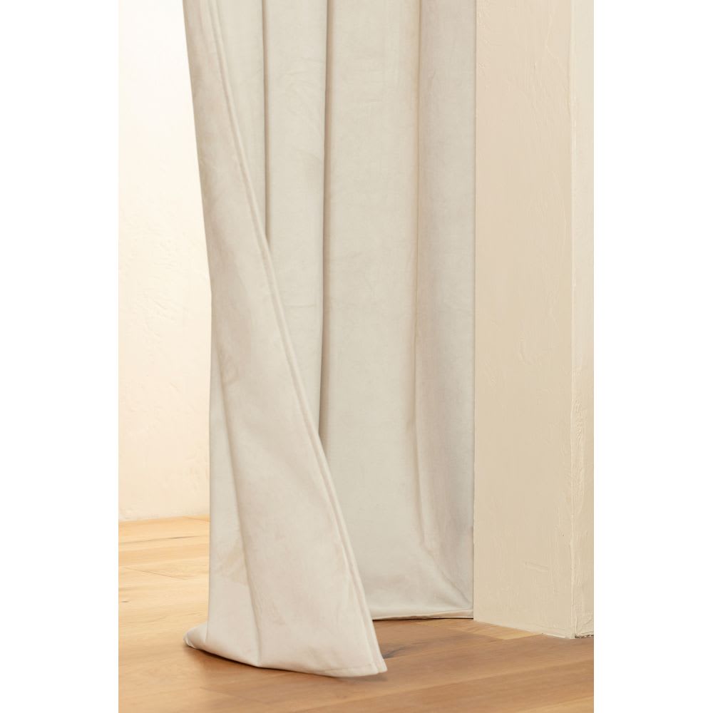Rideau phonique séparateur pièce Galon (crochets) / passe tringle Beige MC15 135L x 250H