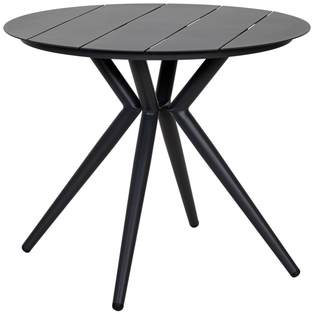 Table En Aluminium Gris 90x75 Cm