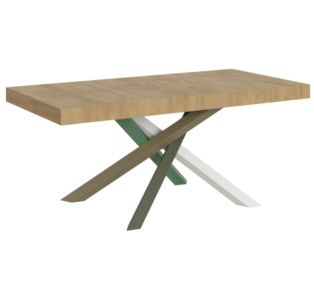 Table Extensible 90x180/440 Cm Volantis Quercia Natura Structure 4/a