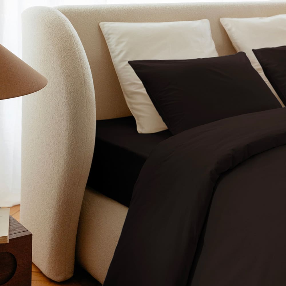 Housse De Couette 240x260cm - Chocolate Martini - Coton Lavé - Morphea