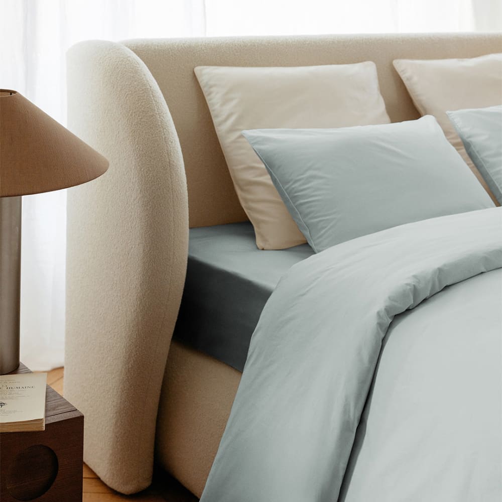 Housse De Couette 240x260cm - Hint Of Mint - Percale Coton - Morphea