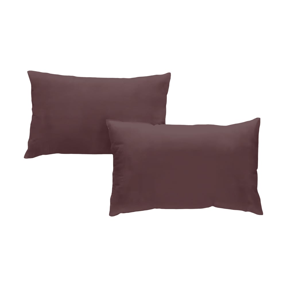 2 Taies D'oreillers 50x70cm - Chocolate Martini - Coton Lavé - Morphea