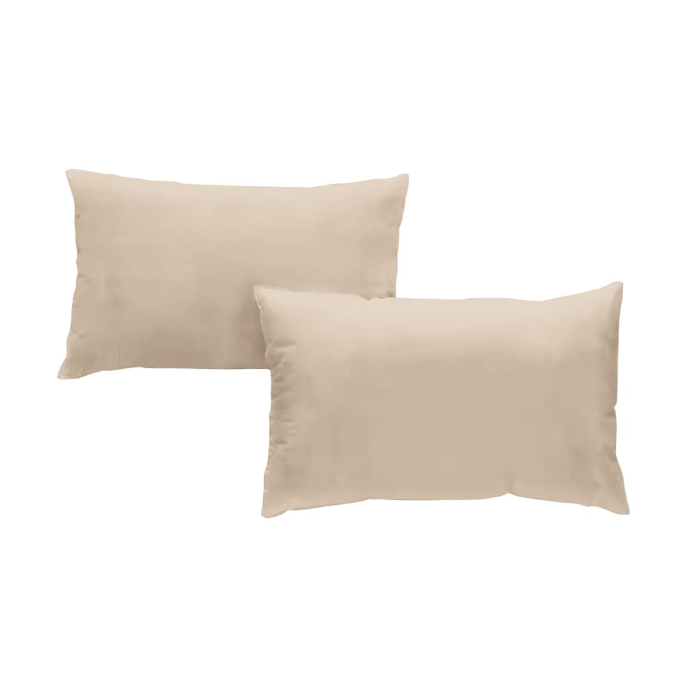 2 Taies D'oreillers 50x70cm - Baby Pink - Percale Coton - Morphea