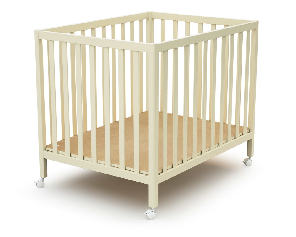 Jurababy - Parc Bébé Rectangulaire En Bois Fara 100 X 701 Cm - Blanc Perle