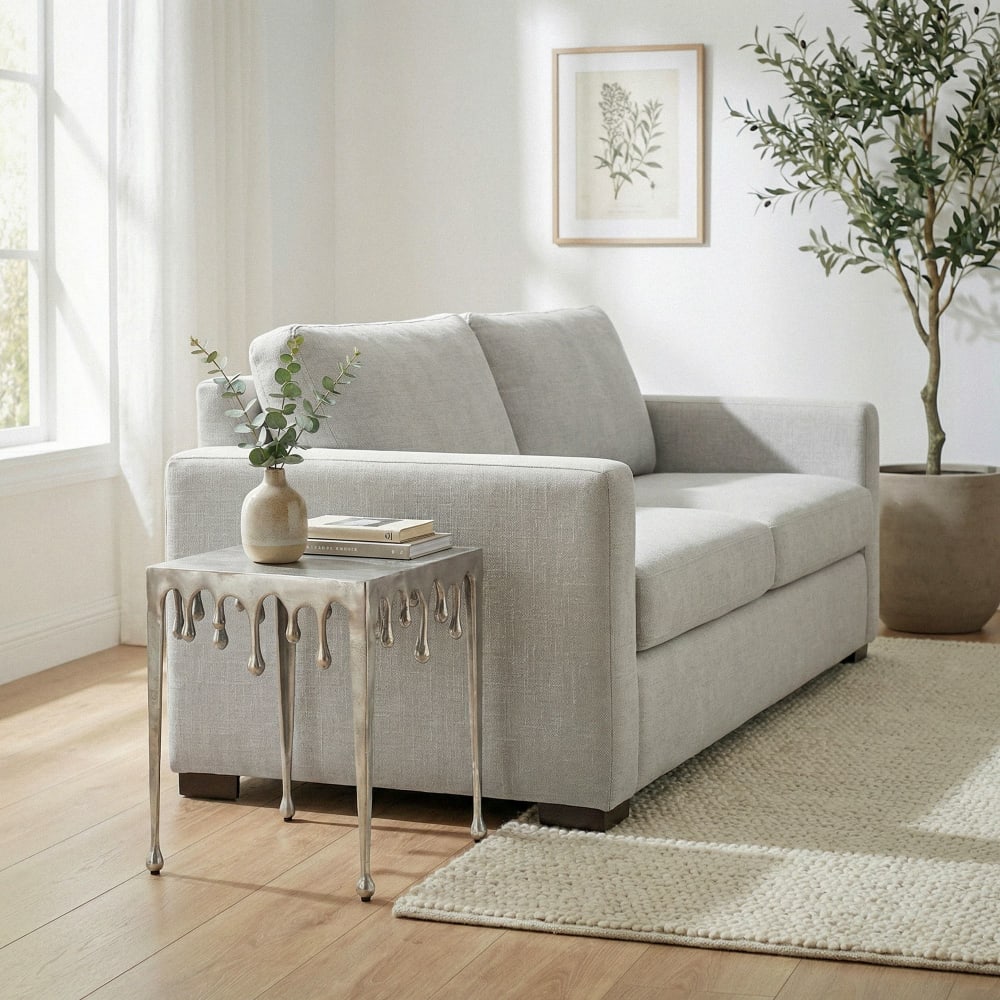 Table d'appoint 45,5cm Table d'appoint Gouttes Table basse Carrée Drops déco