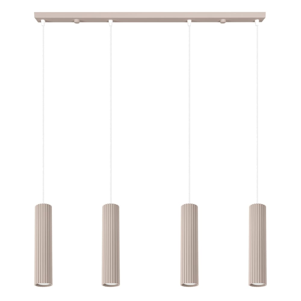 Sollux Karbon Suspension À Barre Lumineuse Taupe 4x Gu10